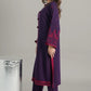 ZILL - Purple Alpine Peach Embroidered 2-Piece Suit | Winter Collection 2025