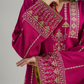 DURRAH - Marina Wool Pink Embroidered 2-Piece Suit | Winter Collection 2025