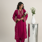 DURRAH - Marina Wool Pink Embroidered 2-Piece Suit | Winter Collection 2025